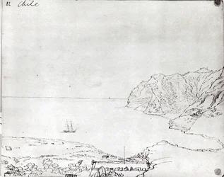 View of the coast off Chile